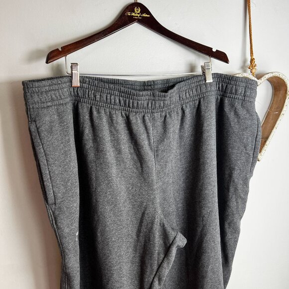 Under Armour Mens Big & Tall Hustle Fleece Pants 4XLT Carbon Heather-white - Picture 2 of 9